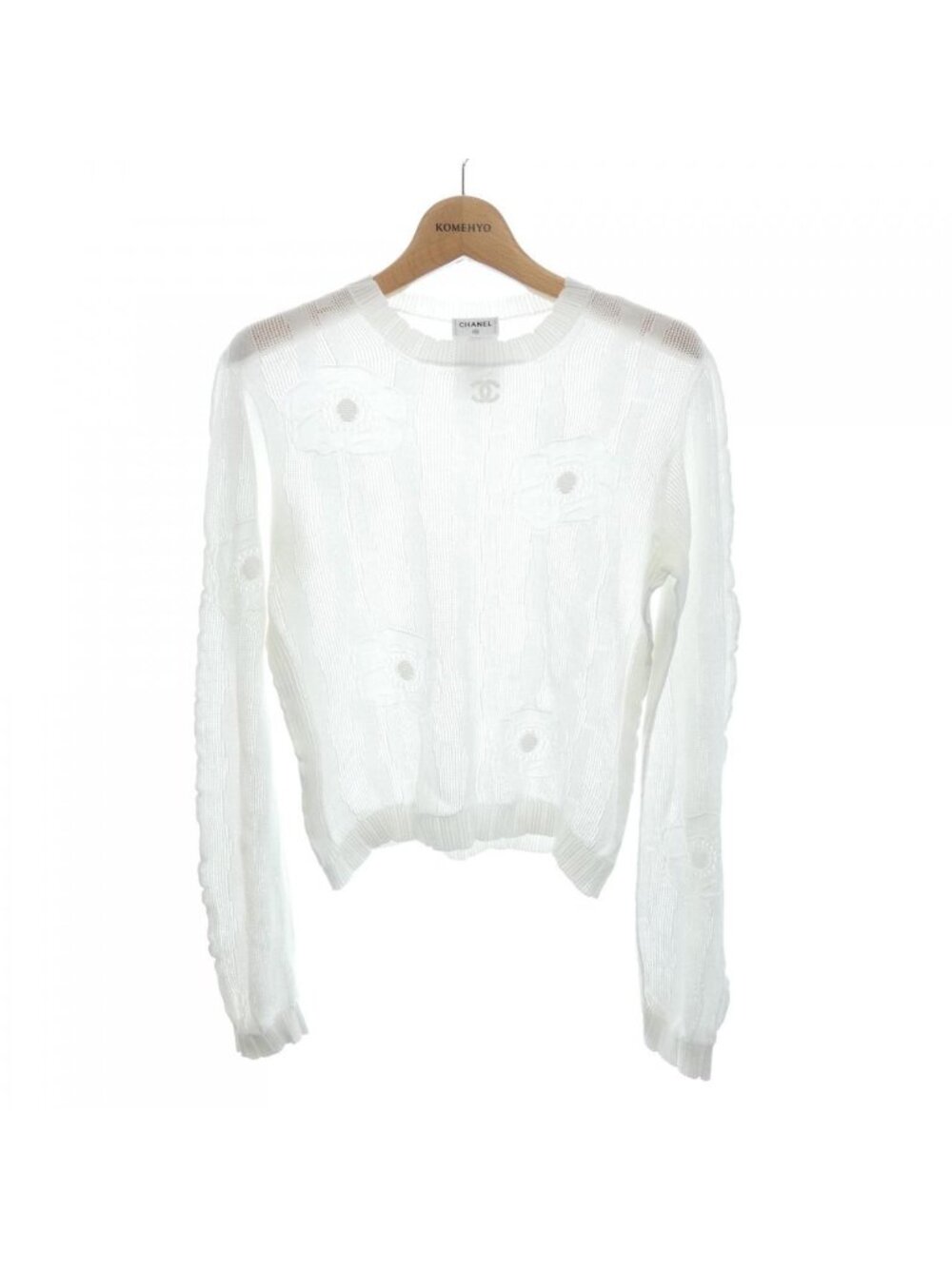 Chanel Knit Sweater White